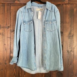 Top shop denim top
